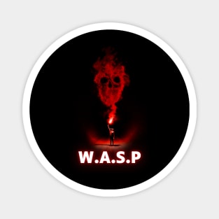 wasp red smoke Magnet